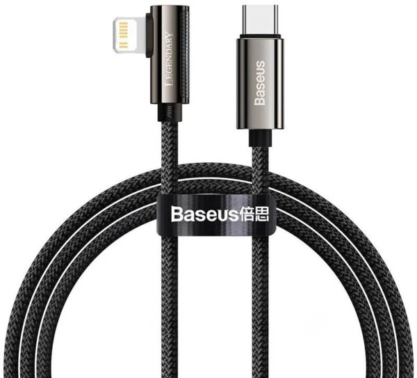 Baseus Elbow Fast Charging Data Cable Type-C to iP PD 20W 2 m Black AZOTTHONOM