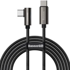 Baseus Elbow Fast Charging Data Cable Type-C to Type-C 100W 1 m Black AZOTTHONOM