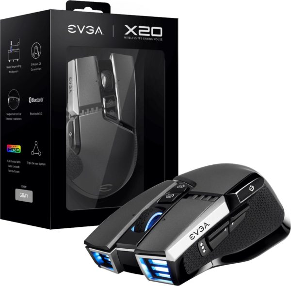 EVGA X20 Wireless Grey - US AZOTTHONOM