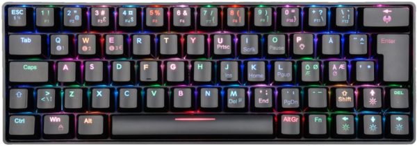 Fourze GK60 Gaming Keyboard 60% Black - US AZOTTHONOM