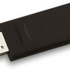 VERBATIM flashdisk 8GB USB 2.0 meghajtó visszahúzható fekete AZOTTHONOM