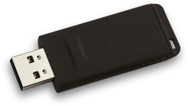 VERBATIM flashdisk 8GB USB 2.0 meghajtó visszahúzható fekete AZOTTHONOM