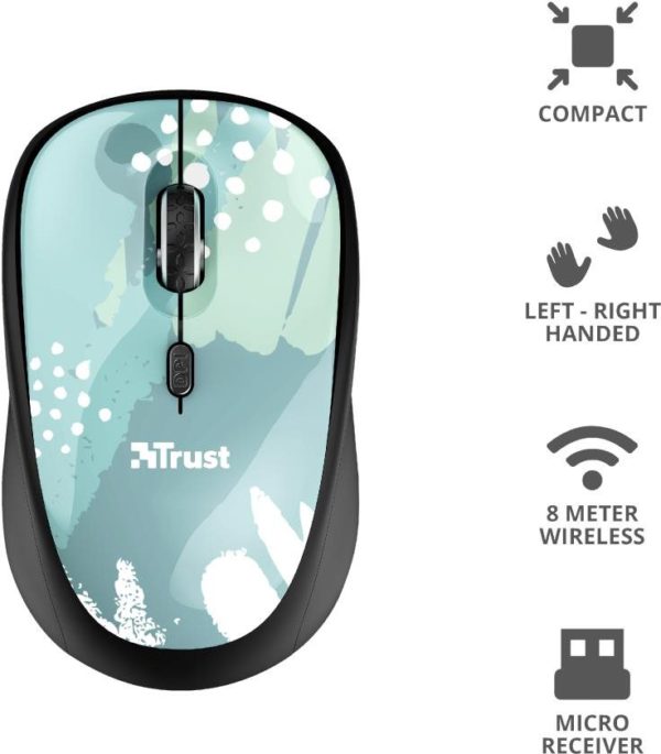 Trust Yvi Wireless Mouse Blue Brush AZOTTHONOM