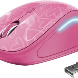 Trust Yvi FX Wireless Mouse - pink AZOTTHONOM