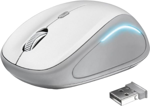 Trust Yvi FX Wireless Mouse - white AZOTTHONOM