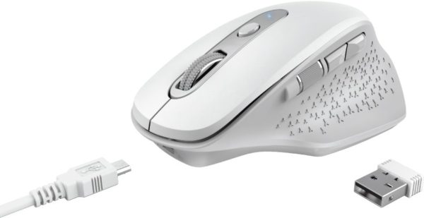 Trust Ozaa Rechargeable Wireless Mouse - fehér AZOTTHONOM