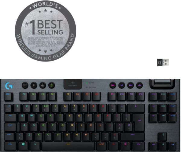 Logitech G915 LIGHTSPEED Tenkeyless Wireless RGB GL Linear US INTL