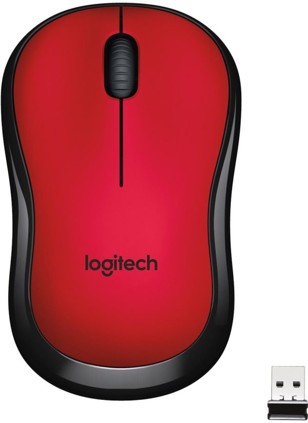 Logitech M220 Silent Wireless Mouse piros AZOTTHONOM