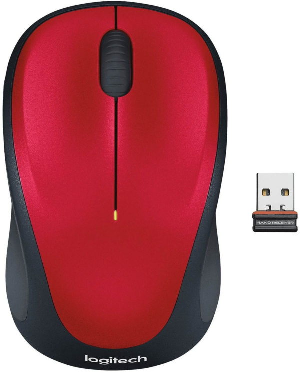 Logitech Wireless Mouse M235 piros AZOTTHONOM