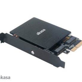 AKASA M.2 PCIe SSD és M.2 SATA SSD ARGB LED adapter / AK-PCCM2P-03 AZOTTHONOM