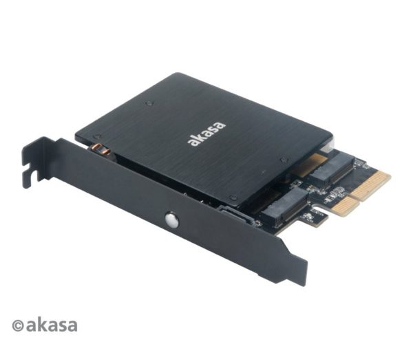 AKASA M.2 PCIe SSD és M.2 SATA SSD ARGB LED adapter / AK-PCCM2P-03 AZOTTHONOM