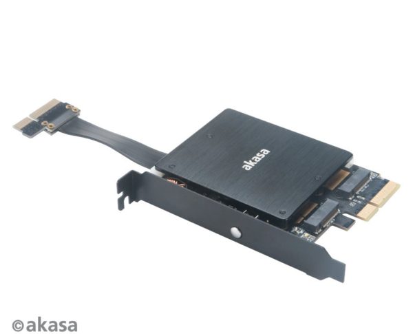 AKASA Dual M.2 PCIe SSD adapter AZOTTHONOM