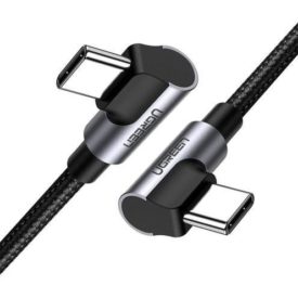 UGREEN Angled USB-C M/M Cable Aluminium Shell with Braided 1 m Black AZOTTHONOM