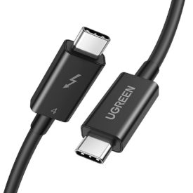 UGREEN USB-C to USB-C Thunderbolt 4 Cable 0.8m Black AZOTTHONOM