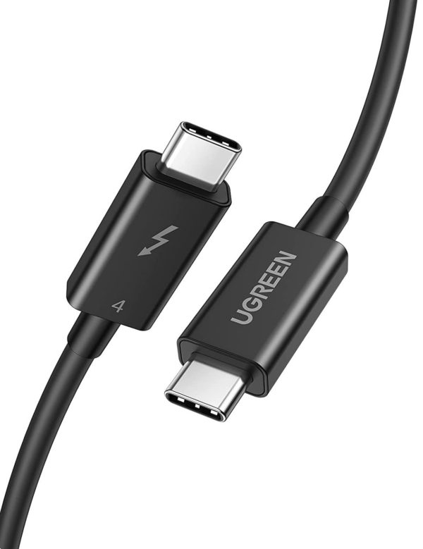 UGREEN USB-C to USB-C Thunderbolt 4 Cable 0.8m Black AZOTTHONOM