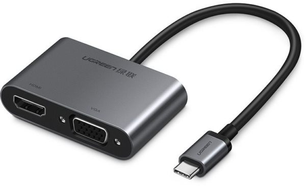 UGREEN USB-C to HDMI + VGA Adapter with PD Space Gray AZOTTHONOM