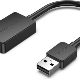 Vention 2-port USB External Sound Card 0.15M Black AZOTTHONOM