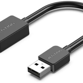 Vention 1-port USB External Sound Card 0.15M Black(OMTP-CTIA) AZOTTHONOM