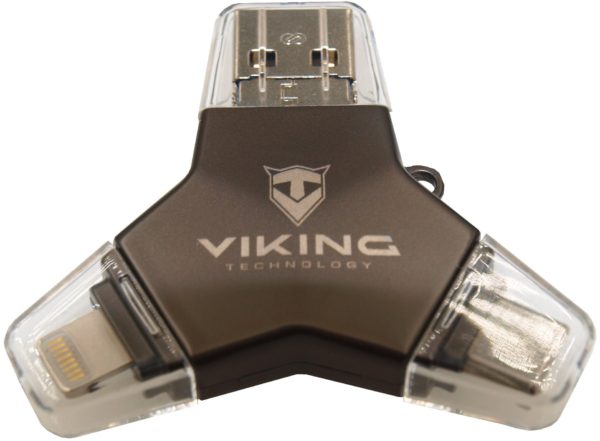 Viking USB Pendrive 64GB 4in1 fekete AZOTTHONOM
