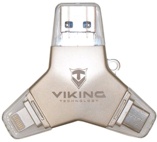 Viking USB 3.0 Pendrive 4in1 64GB ezüst AZOTTHONOM