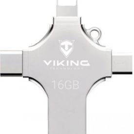 Viking USB Flash Disk 16GB 4v1 ezüst AZOTTHONOM
